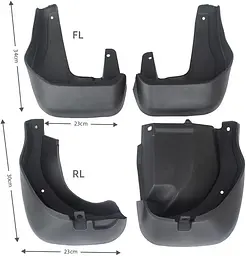 Бризковики для Honda CR-V 2012-2017 Комплект 4 шт OEM: 08P00-T0A-100, 08P00-T1G-600 (BHDCV1221) - мініатюра 4
