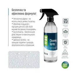 Спрей для очищення ColorWay Cleaning Kit, Large, OLED/LED/LCD/TFT, 550ml, microfibre*2 (CW-5500) - мініатюра 11