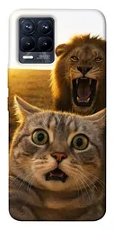 Чохол Demsky Shocked cat and lion для Realme 8