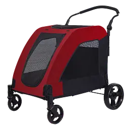 Коляска для домашніх тварин до 60 кг Bestopet Люпосанчик BS-RL-11 Red