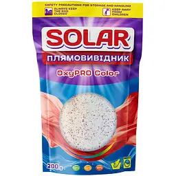 Плямовивідник Solar Oxypro Color 200 г в подарунок при покупці побутової хімії та товарів для дому Solar від 2шт. К-ть подарунків обмежена. На 1 замовлення - 1 подарунок.