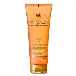Шампунь проти випадіння для тонкого волосся Dermatical Hair-Loss Shampoo For Thin Hair La'dor 200 мл