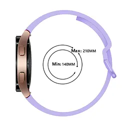 Ремінець силіконовий BeWatch H2 для Samsung Galaxy Watch 4/5/6 Бузковий (0139324) - мініатюра 4