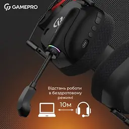 Навушники GamePro Genesis Mercury Pro 3-Mode Black (HSW120B) - мініатюра 8
