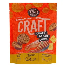 Грінки житньо-пшеничні зі смаком Сьомга та сир Flint Craft Grenki 80 г