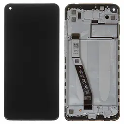 Дисплей Xiaomi Redmi 10X 4G, Redmi Note 9, чорний, з рамкою, Original (PRC), M2003J15SC, M2003J15SG, M2003J15SS