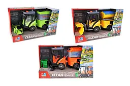 Інерційна комунальна машина YG Toys зі звуком та світлом, спецтехніка для дітей 3+ (8218-1)