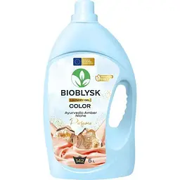 Гель для прання BIOBLYSK 5л Без фосфатів Color & Ayurvedic Amber Niche Perfume