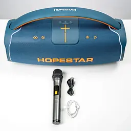 Bluetooth колонка Hopestar A65 300W Blue - мініатюра 5
