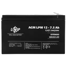 Акумулятор LogicPower AGM LPM 12V - 7.5 Ah (LP3864) - мініатюра 3