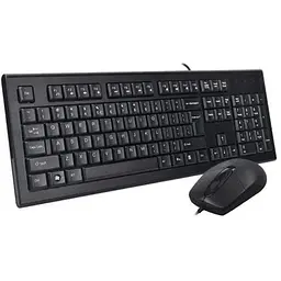 Комплект (клавіатура+мишка) A4Tech KR-8572S Black - мініатюра 2