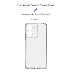Чохол до мобільного телефона Armorstandart Air Force Xiaomi Redmi 13C 4G / Poco C65 Cam cov Transparent (ARM75264) - мініатюра 3