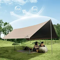 Тент універсальний Naturehike CNK2350WS015 (розмір L) Бежевий - мініатюра 6