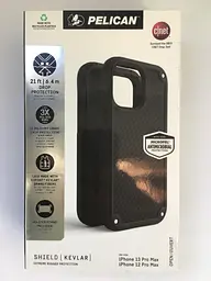 Протиударний чохол Pelican Shield Kevlar для iPhone 13 Pro Max/12 Pro max Black аналог OtterBox Defender - мініатюра 2