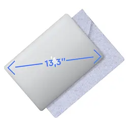 Чохол до ноутбука AirOn 13,3" Premium Grey (4822356710620) - мініатюра 3