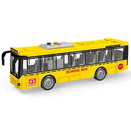 Автобус інерційний Шкільний зі світлом і звуком, гумові колеса A1119-1