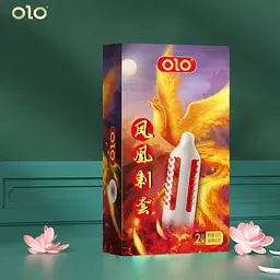 Презервативи стимулюючий з вусиками OLO Phoenix (Фенікс) з силіконовою змазкою 18 см 2 шт.