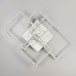 Світлодіодна люстра Venida у білому корпусі 80х70 см | Арт. A9040/4 RGB WT | Line F - мініатюра 8