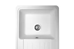 Кухонна мийка гранітна Miraggio Versal white 758x462x201 00211402, Білий - мініатюра 3