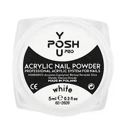Акрилова пудра для нігтів YouPOSH 5 гр №01 Біла