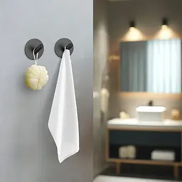 Набір клейких гачків Fabrika Lux Black, 2шт. - мініатюра 2