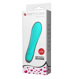 Вібратор Pretty Love Solomon 12.3 см блакитний - мініатюра 8