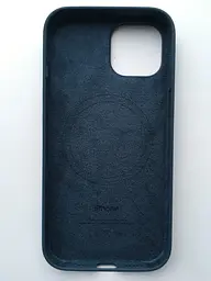 Оригінальний силіконовий чохол Apple Silicone Case MagSafe для iPhone 15 Plus (6.7") Storm Blue MT123ZM/A - мініатюра 9