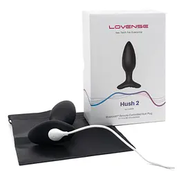 Анальна пробка Lovense Hush 2 S 12.2 см (чорний) - мініатюра 4