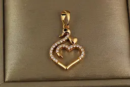 Кулон Xuping Jewelry закоханий лебідь 2.1 см золотистий