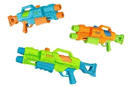 Игрушечный водяной автомат двухствольный M606Q, 3 цвета, р.69х28,4х7,3см