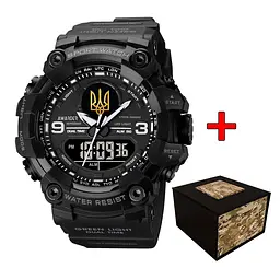 Чоловічий наручний годинник 001 Тризуб золото All Black Awarder acs0032028