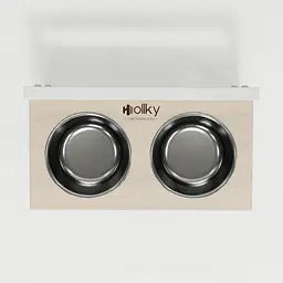 Hollky Flex S — миски на регульованій підставці для маленьких собак (2 × 0.450 л) - мініатюра 4