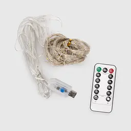 Гірлянда-штора WW5262 200 LED 3,2 м Різнокольоровий (NY) shop (2002014439676) - мініатюра 5