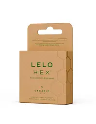 Презервативи LELO HEX Condoms Organic 3 Pack, тонкі та суперміцні - мініатюра 2