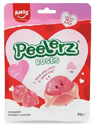 Жувальні цукерки Amos Peelerz Gummy Roses 65г