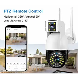 Вулична камера спостереження SC-01 WIFI IP 360/90 V380PRO, поворотна, двооб’єктивна, 2+2 Мп - мініатюра 4