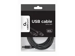 Кабель Cablexpert USB 2.0 AM/BM 4.5m Black (CCBP-USB2-AMBM-15) - мініатюра 5