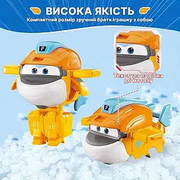 Ігрова фігурка-трансформер Super Wings Transform-a-Bots Такі (Taki) 5 см (YW780058) - мініатюра 5