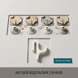 Гачок для рушника на душове скло (білий) - мініатюра 9