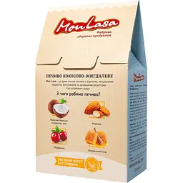 Печиво MonLasa кокосово-мигдалеве безглютенове 120 г - мініатюра 2