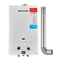 Газова колонка Mixxus GWH-0710 Basic Turbo White турбована 10 л/хв WH0028 - мініатюра 3