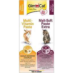 Набір паст GimCat Kombi-pack: Multi-Vitamin + Malt-Soft Extra 40 г (2х20 г) - мініатюра 2