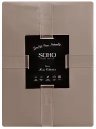 Комплект постільної білизни Євро Duet 200х230 см Beige/Mocha SOHO pbe0050800 - мініатюра 4