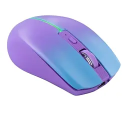 Миша бездротова Defender Mystery MM-301, Purple, Bluetooth 5.2 / USB 2.4GHz, оптична, 800 - 1600 dpi, 10G, 30 IPS, LED підсвічування, 5 кнопок, акумулятор (52301) - мініатюра 3