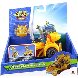 Ігровий набір Super Wings Spinning Vehicle Золотий Хлопчик (EU770331) - мініатюра 2
