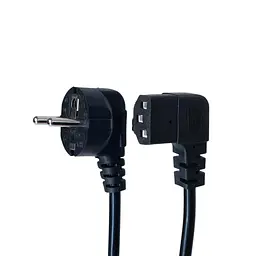 Кабель живлення ArmorStandart CEE 7/7 - С13 кутовий 1.8м black (ARM73124)