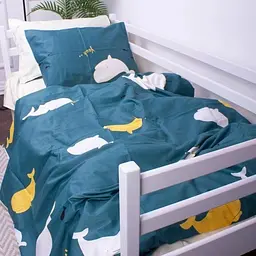 Простирадло MirSon Kids Time Сатін, 22-1219, Whale - мініатюра 4
