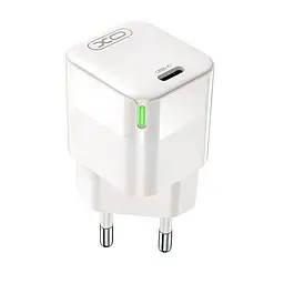 Зарядний пристрій із підсвіткою XO CE06 30 W блок живлення 1 вихід USB-C