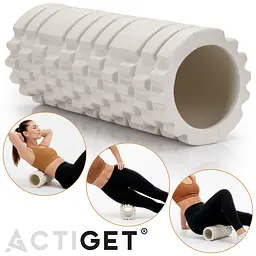 Масажний ролик Actiget EVA 33 x 13.5 см (валик, роллер) ACT0032 Biege - мініатюра 5