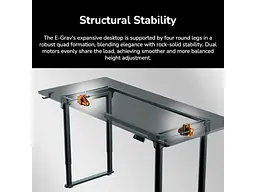 Геймерський ігровий стіл Cougar E-Grav 180 Black - мініатюра 12
